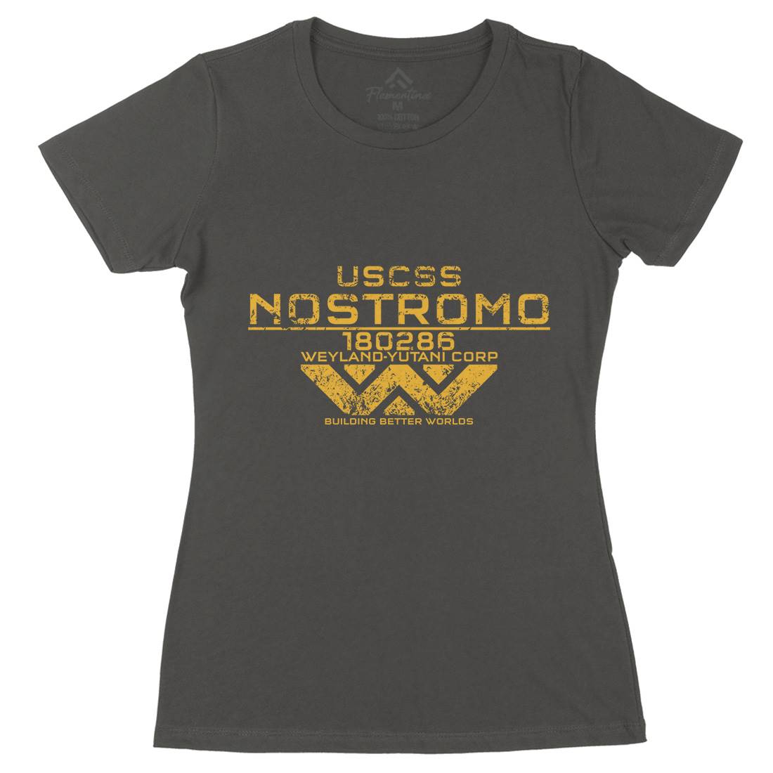 Uscss Nostromo Womens Organic Crew Neck T-Shirt Space D140