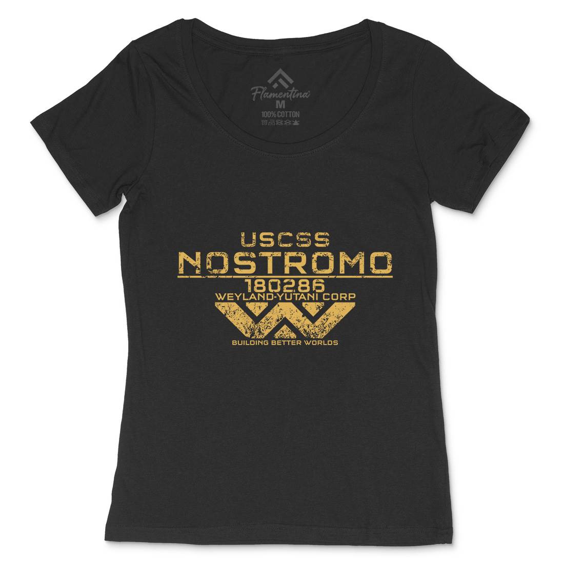 Uscss Nostromo Womens Scoop Neck T-Shirt Space D140