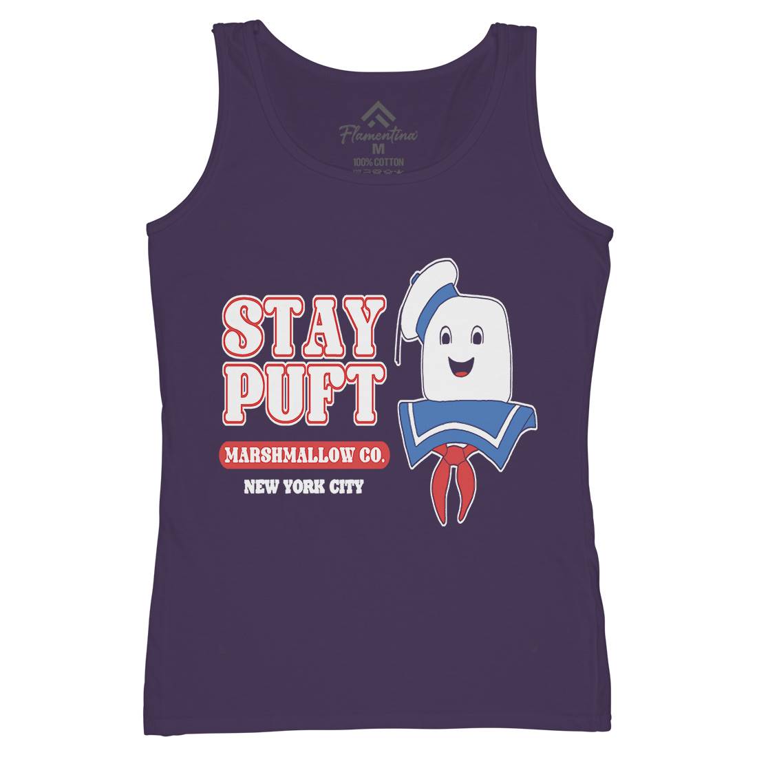 Stay Puft Co Womens Organic Tank Top Vest Space D141