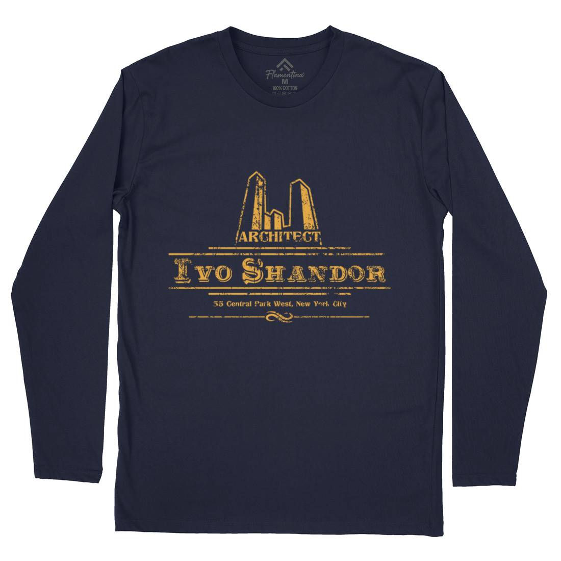 Architect Ivo Shandor Mens Long Sleeve T-Shirt Space D142