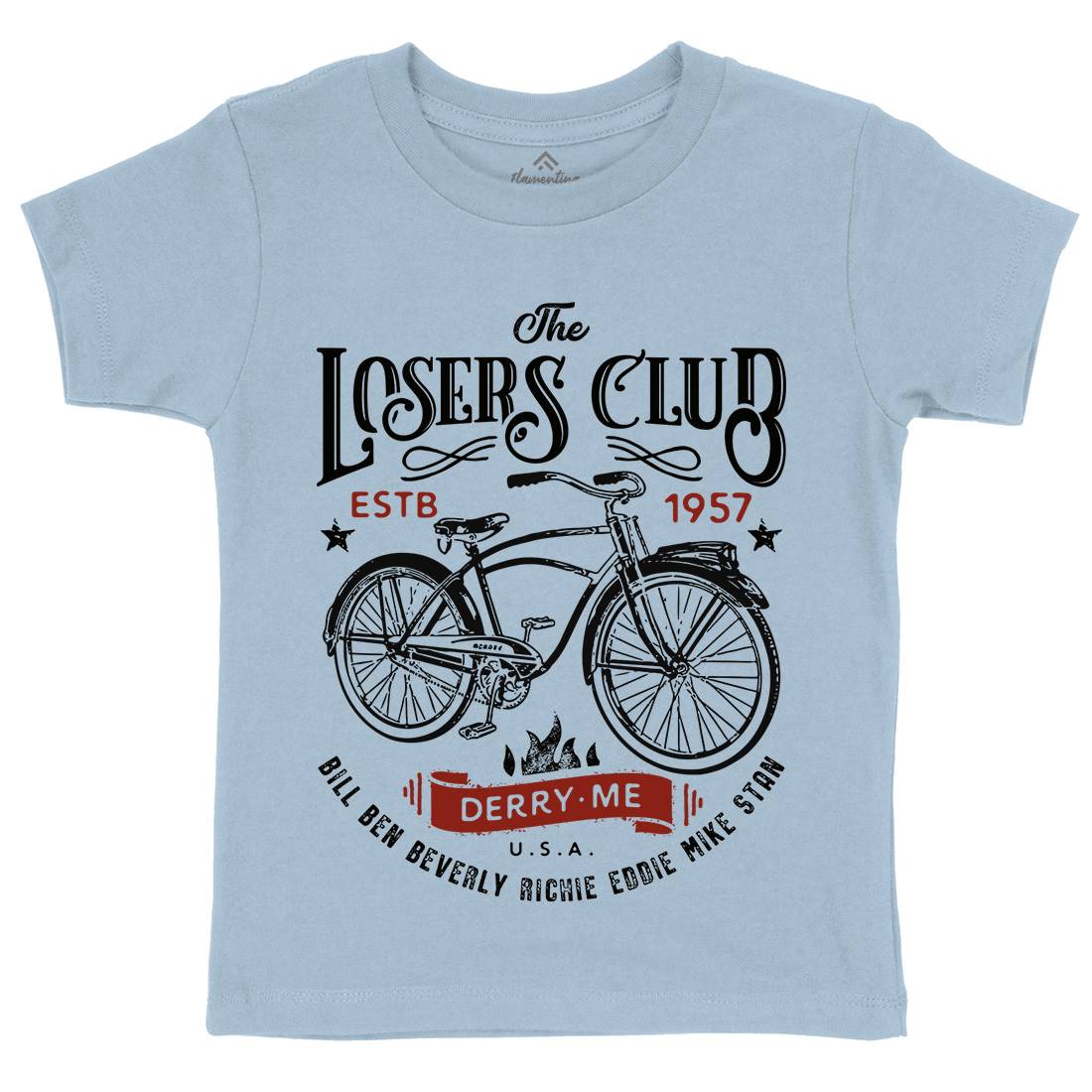 Losers Club Kids Crew Neck T-Shirt Horror D143