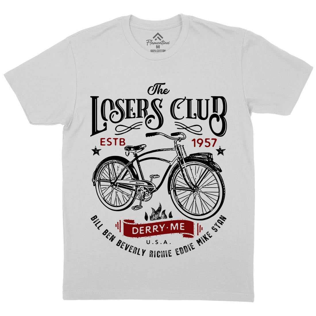 Losers Club Mens Crew Neck T-Shirt Horror D143