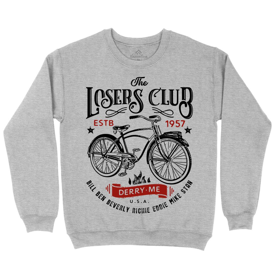 Losers Club Mens Crew Neck Sweatshirt Horror D143