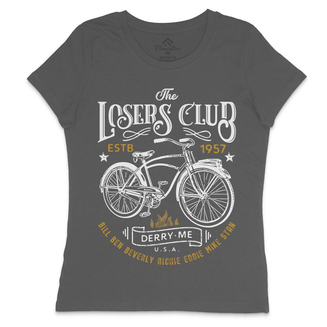 Losers Club Womens Crew Neck T-Shirt Horror D143