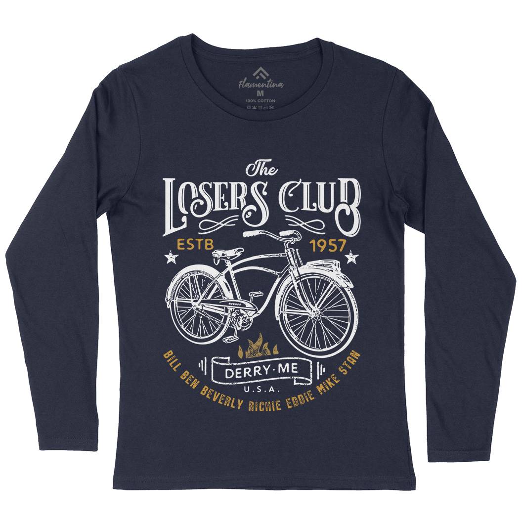 Losers Club Womens Long Sleeve T-Shirt Horror D143