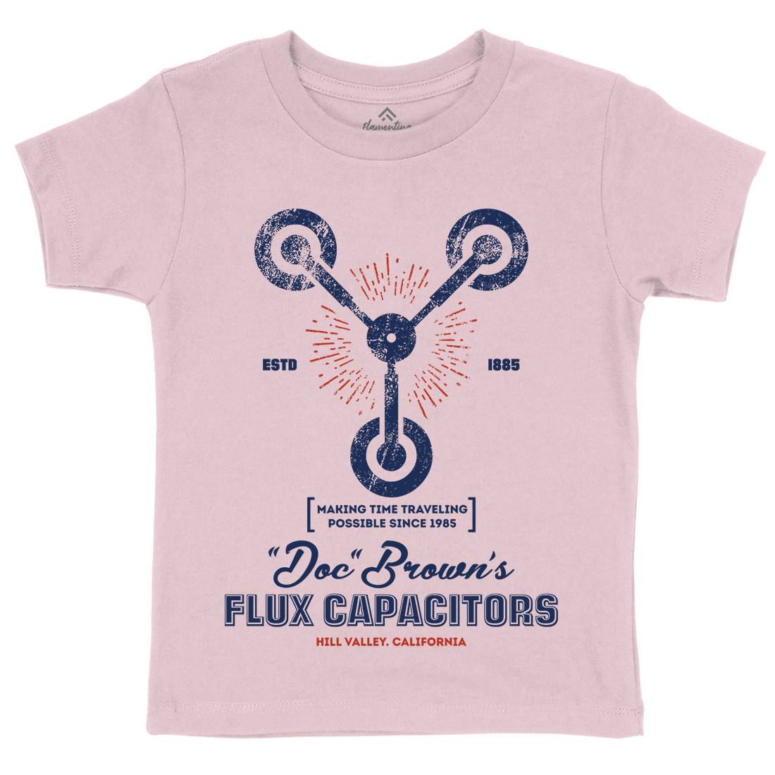 Flux Capacitor Kids Crew Neck T-Shirt Space D145
