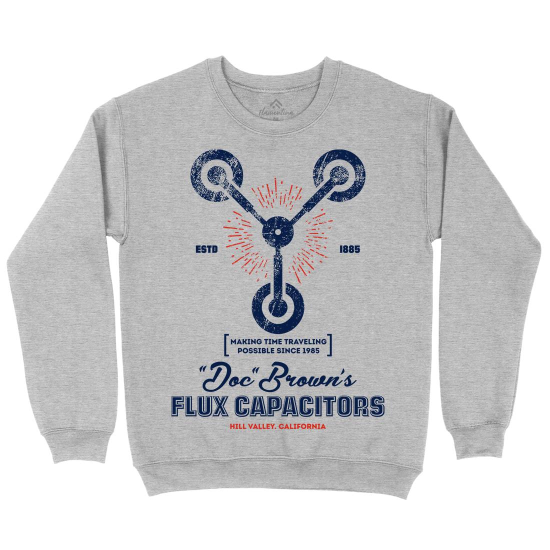 Flux Capacitor Mens Crew Neck Sweatshirt Space D145