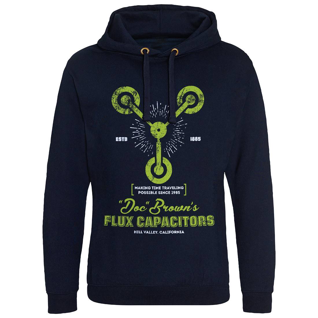 Flux Capacitor Mens Hoodie Without Pocket Space D145