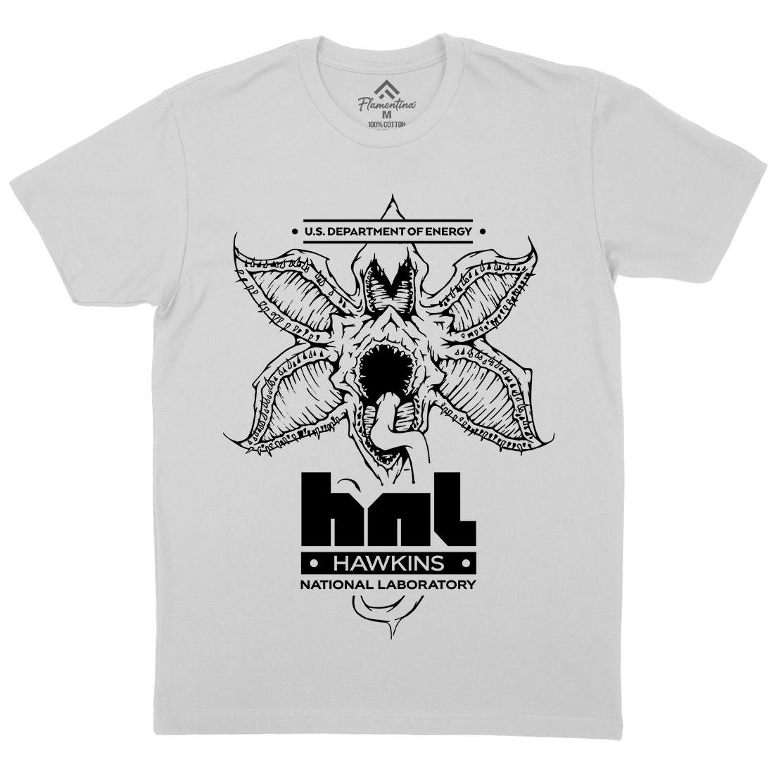 Hawkins National Lab Mens Crew Neck T-Shirt Horror D146