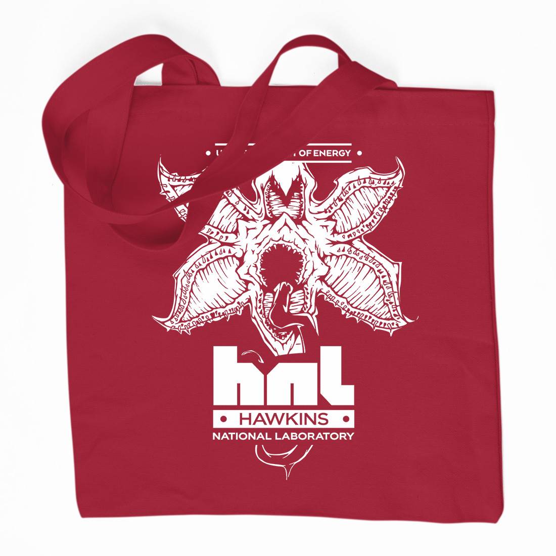 Hawkins National Lab Organic Premium Cotton Tote Bag Horror D146