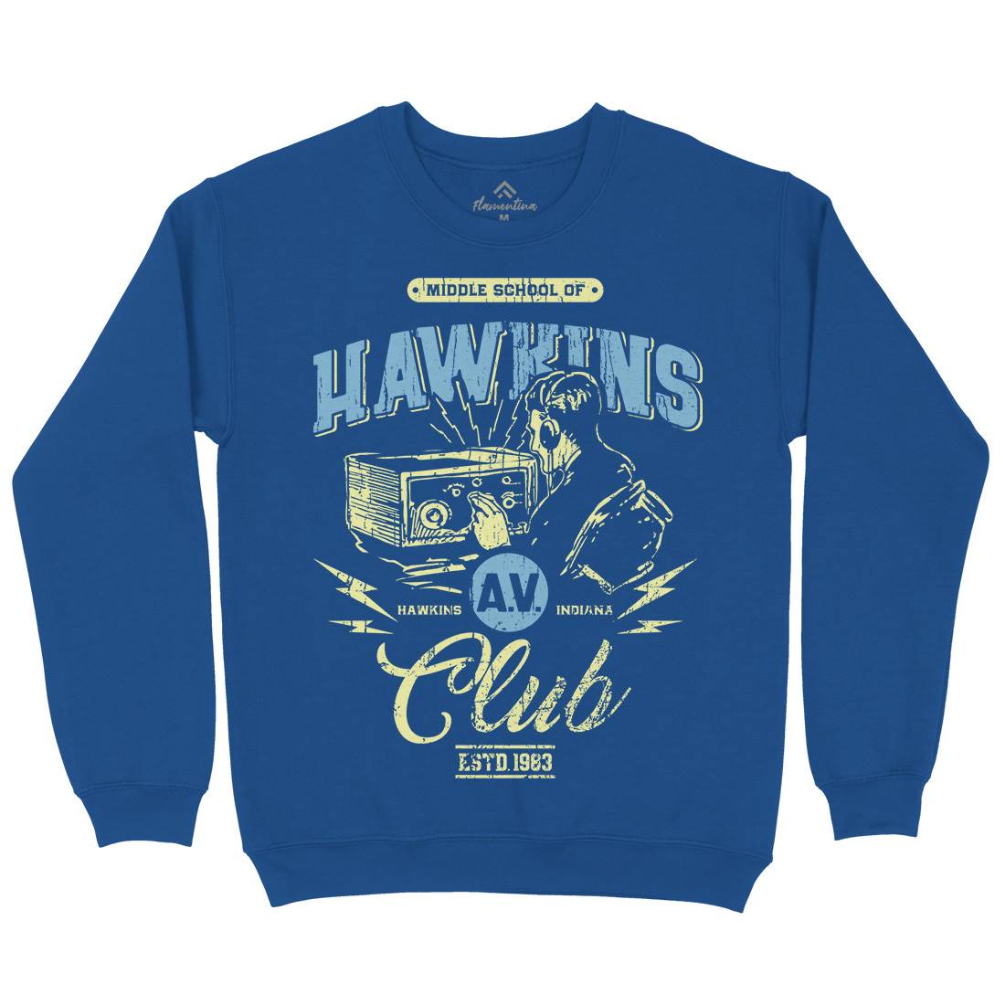 Hawkins Av Club Mens Crew Neck Sweatshirt Horror D147