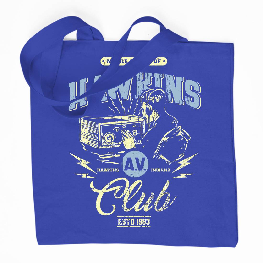 Hawkins Av Club Organic Premium Cotton Tote Bag Horror D147