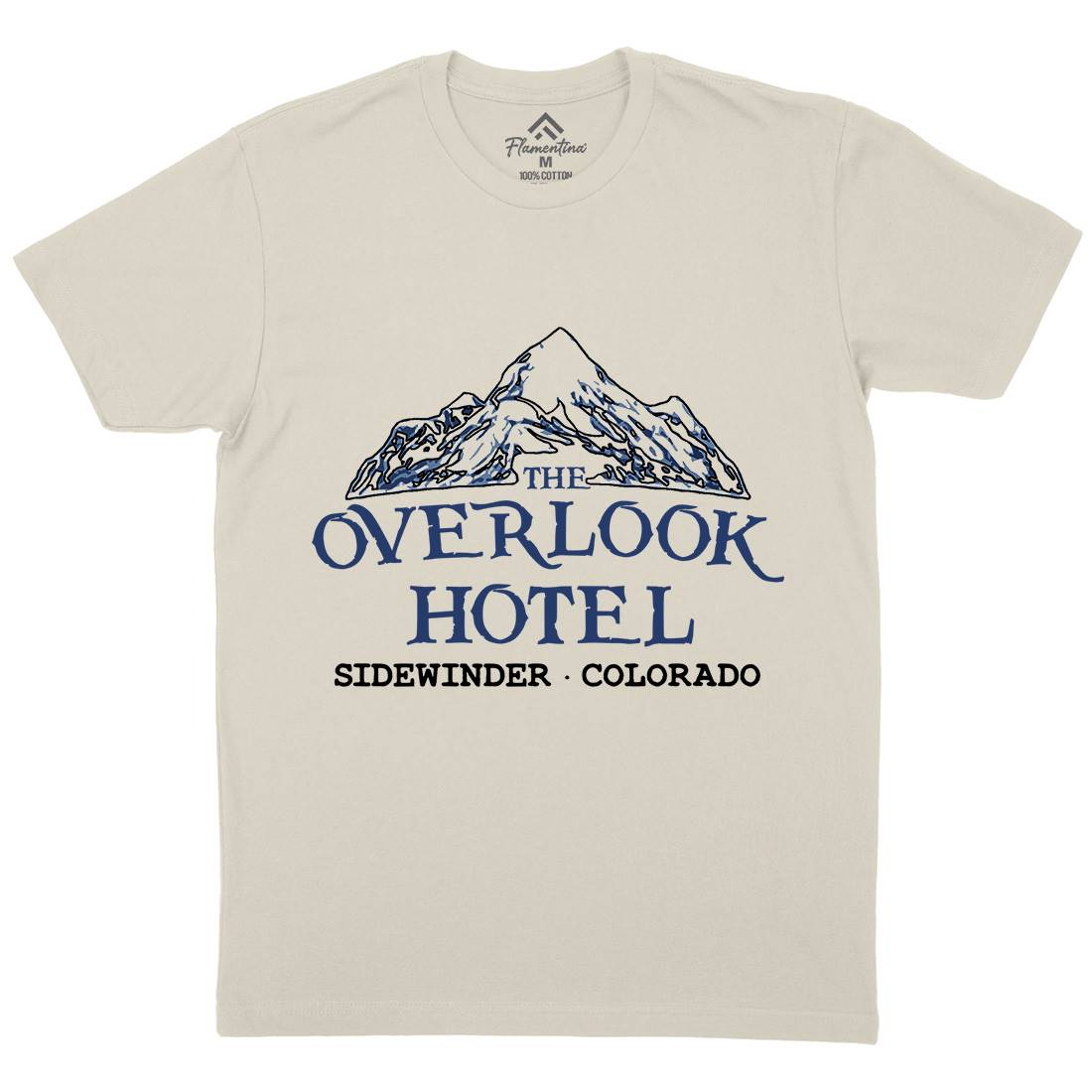Overlook Hotel Mens Organic Crew Neck T-Shirt Horror D149