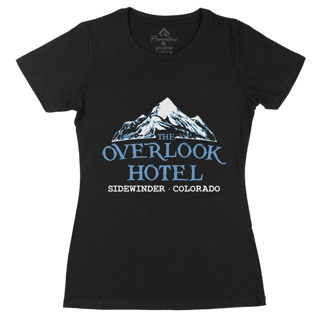 Overlook Hotel Womens Organic Crew Neck T-Shirt Horror D149