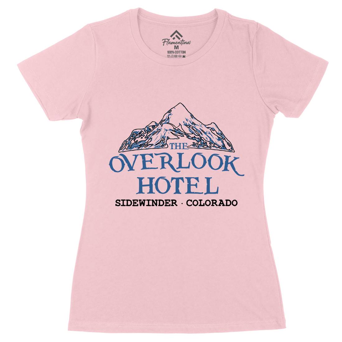 Overlook Hotel Womens Organic Crew Neck T-Shirt Horror D149