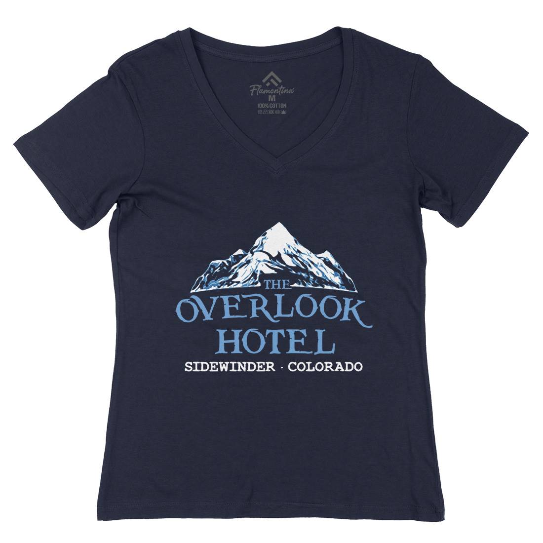 Overlook Hotel Womens Organic V-Neck T-Shirt Horror D149