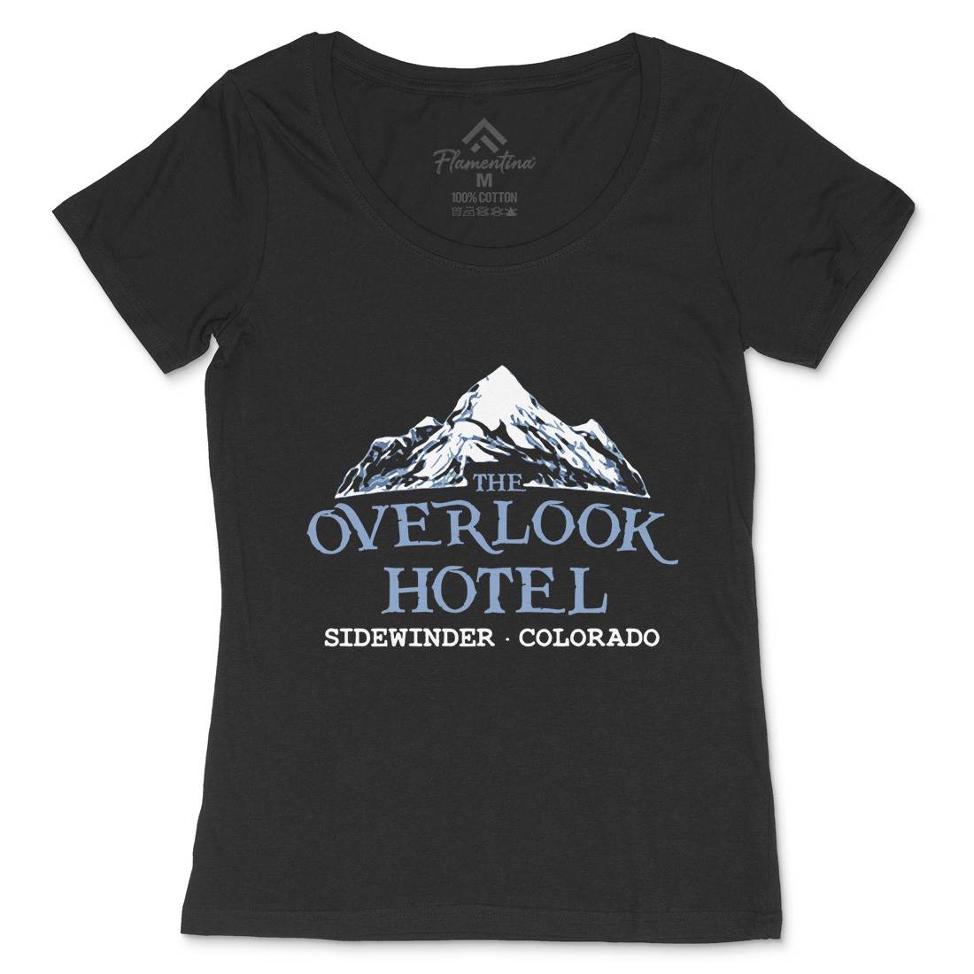 Overlook Hotel Womens Scoop Neck T-Shirt Horror D149
