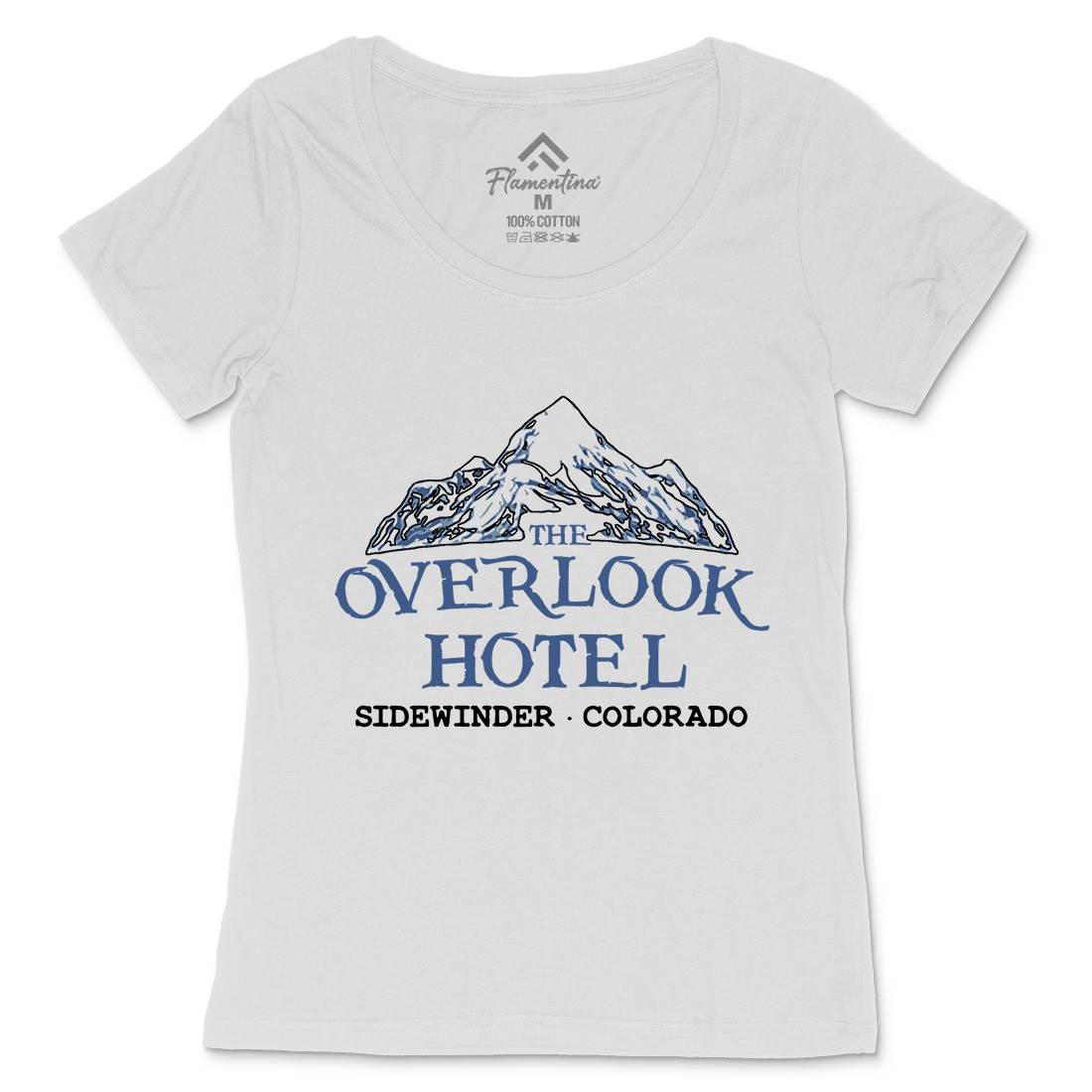 Overlook Hotel Womens Scoop Neck T-Shirt Horror D149