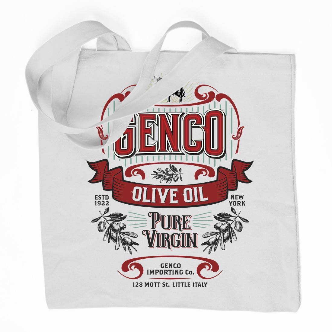 Genco Pura Organic Premium Cotton Tote Bag Food D151
