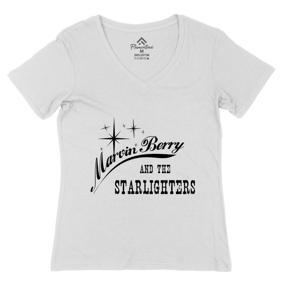Marvin Berry And The Starlighters Womens Organic V-Neck T-Shirt Music D152