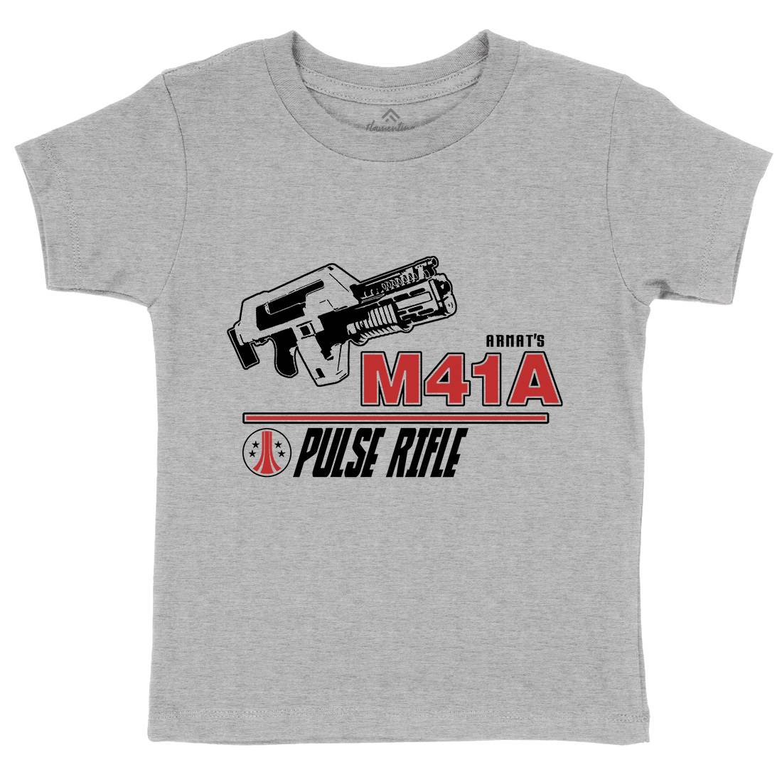 M41A Kids Organic Crew Neck T-Shirt Army D153