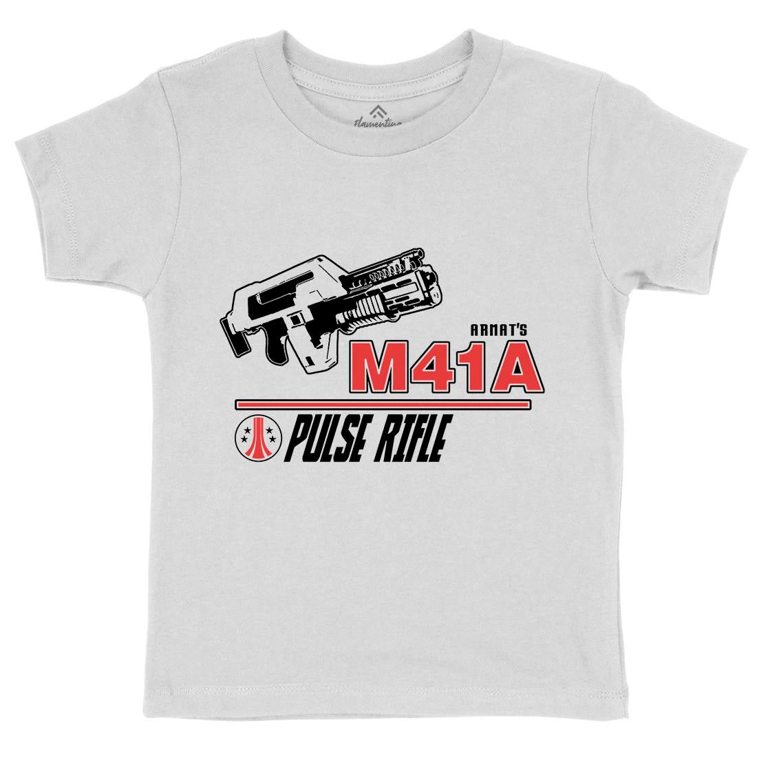 M41A Kids Organic Crew Neck T-Shirt Army D153