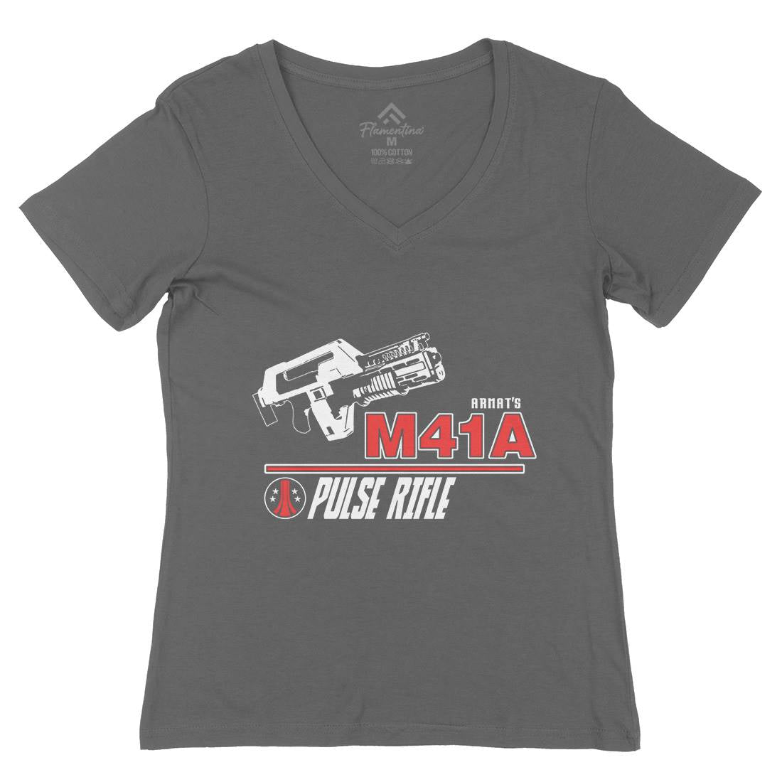 M41A Womens Organic V-Neck T-Shirt Army D153