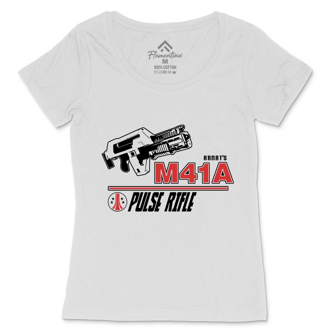 M41A Womens Scoop Neck T-Shirt Army D153