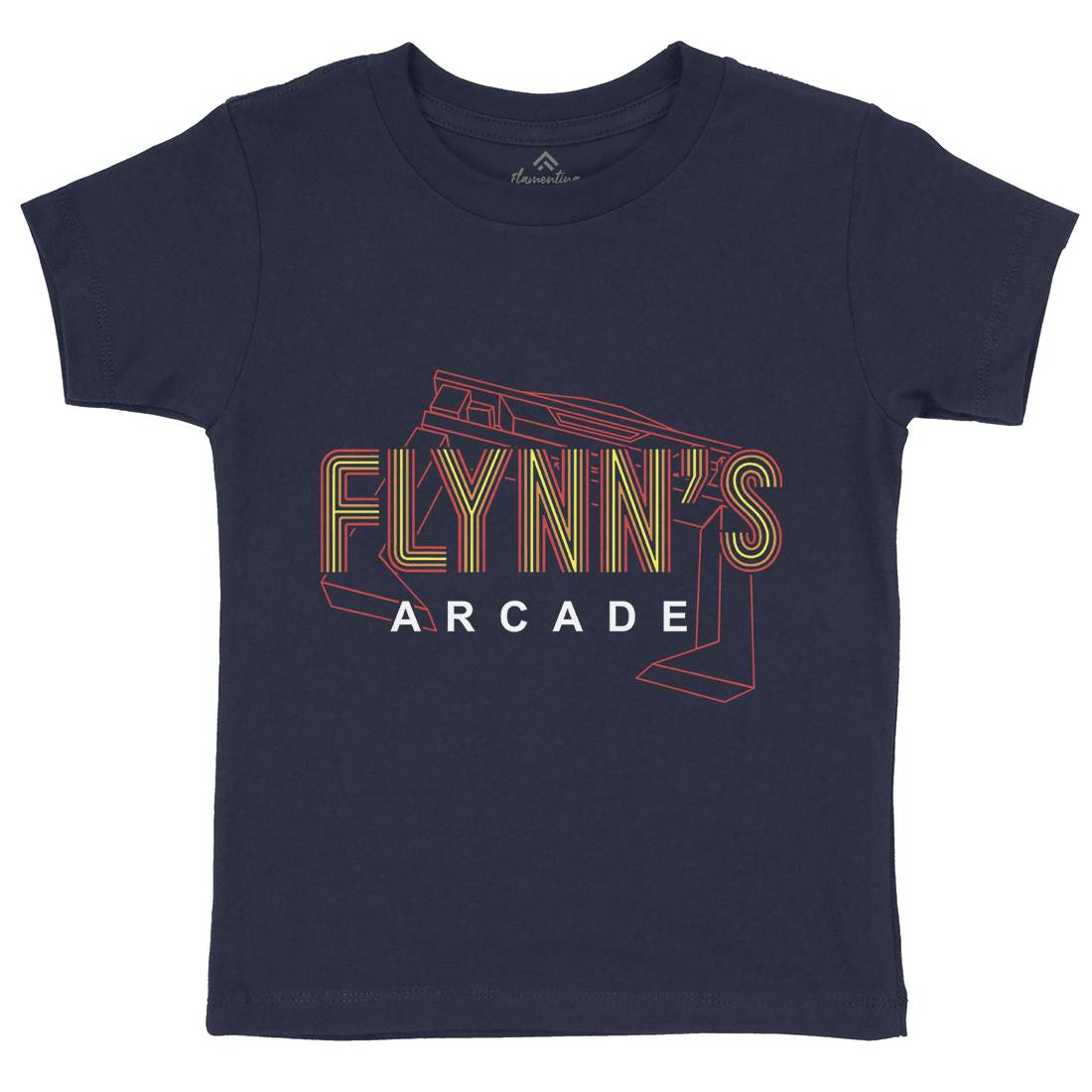 Flynns Arcade Kids Crew Neck T-Shirt Space D154
