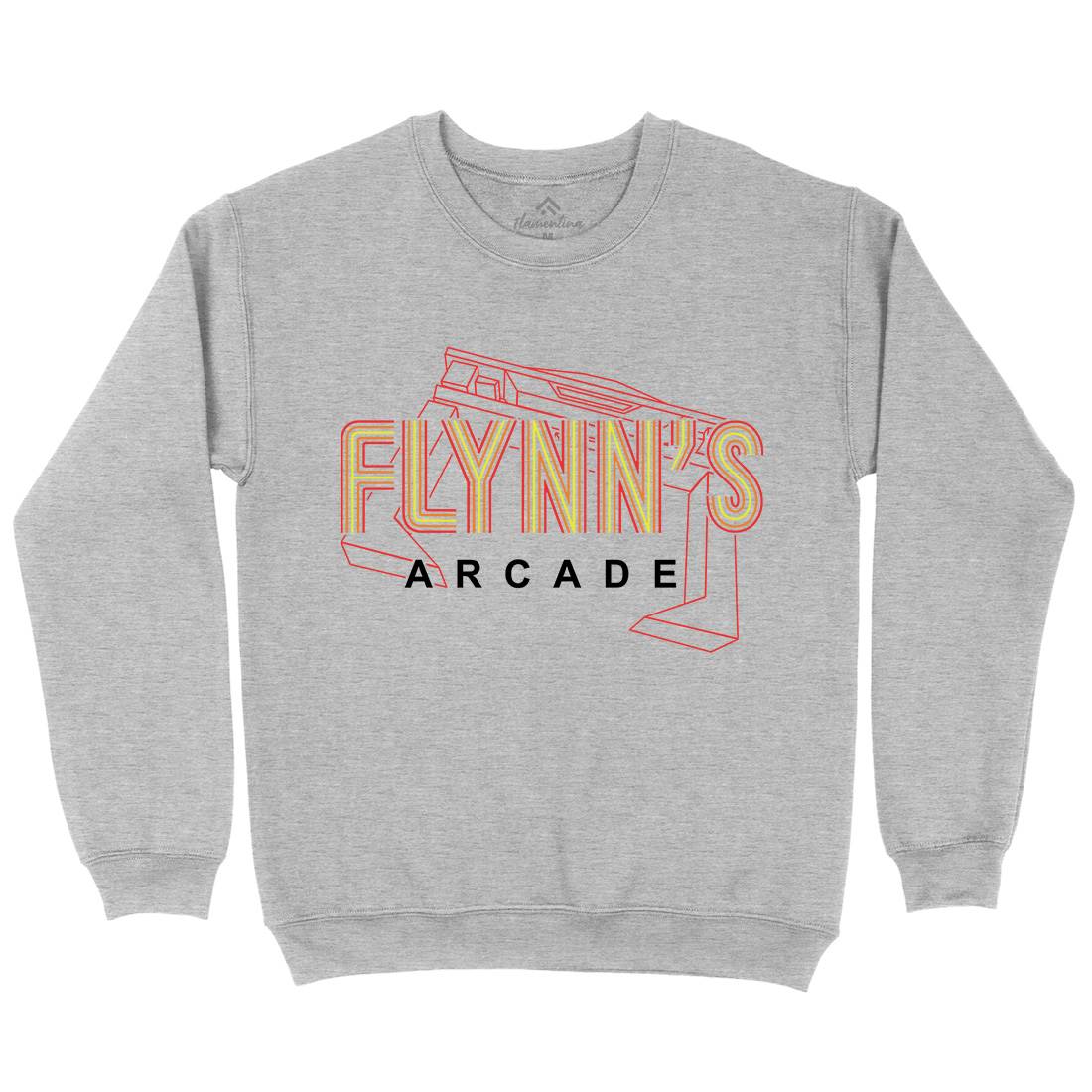 Flynns Arcade Mens Crew Neck Sweatshirt Space D154