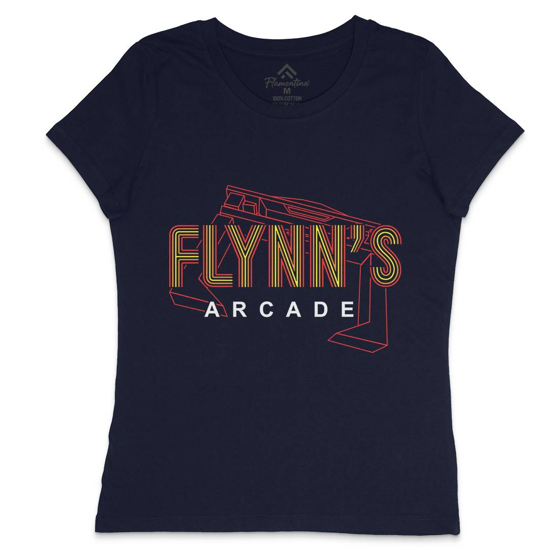 Flynns Arcade Womens Crew Neck T-Shirt Space D154