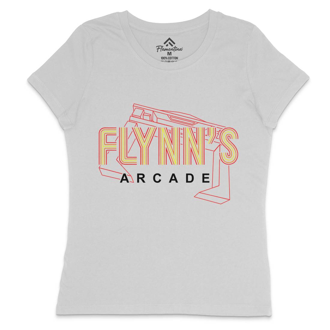Flynns Arcade Womens Crew Neck T-Shirt Space D154