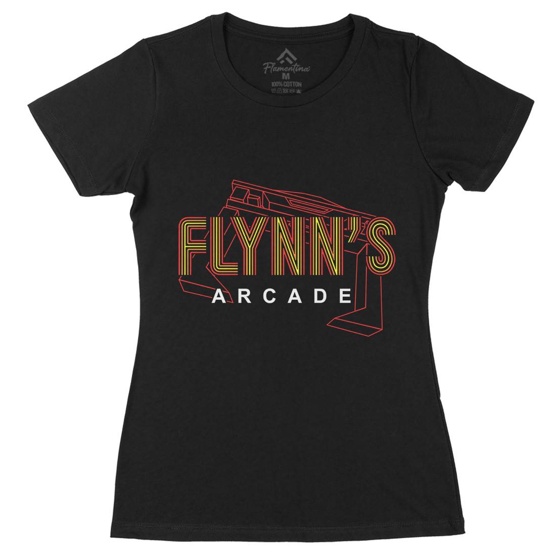 Flynns Arcade Womens Organic Crew Neck T-Shirt Space D154