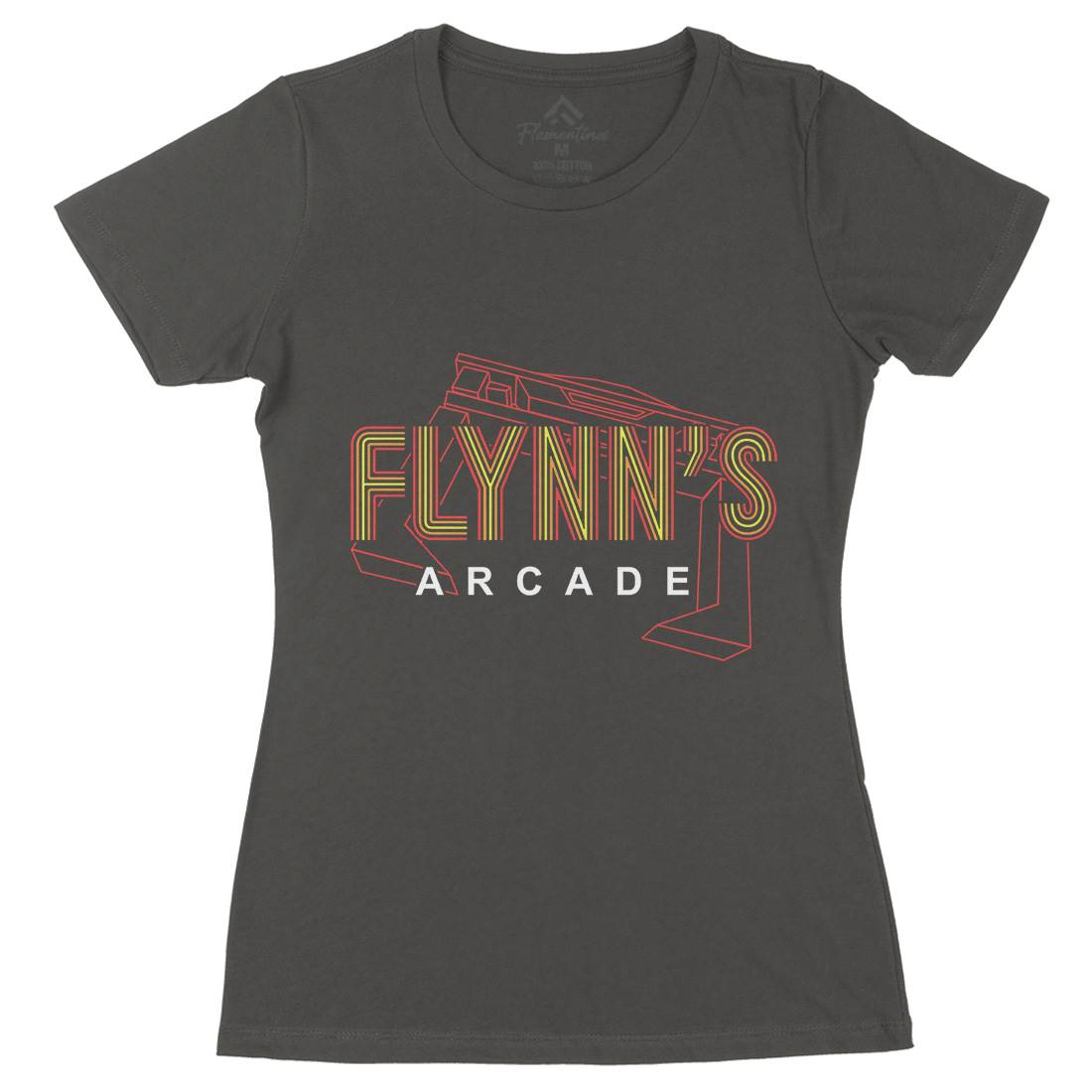 Flynns Arcade Womens Organic Crew Neck T-Shirt Space D154