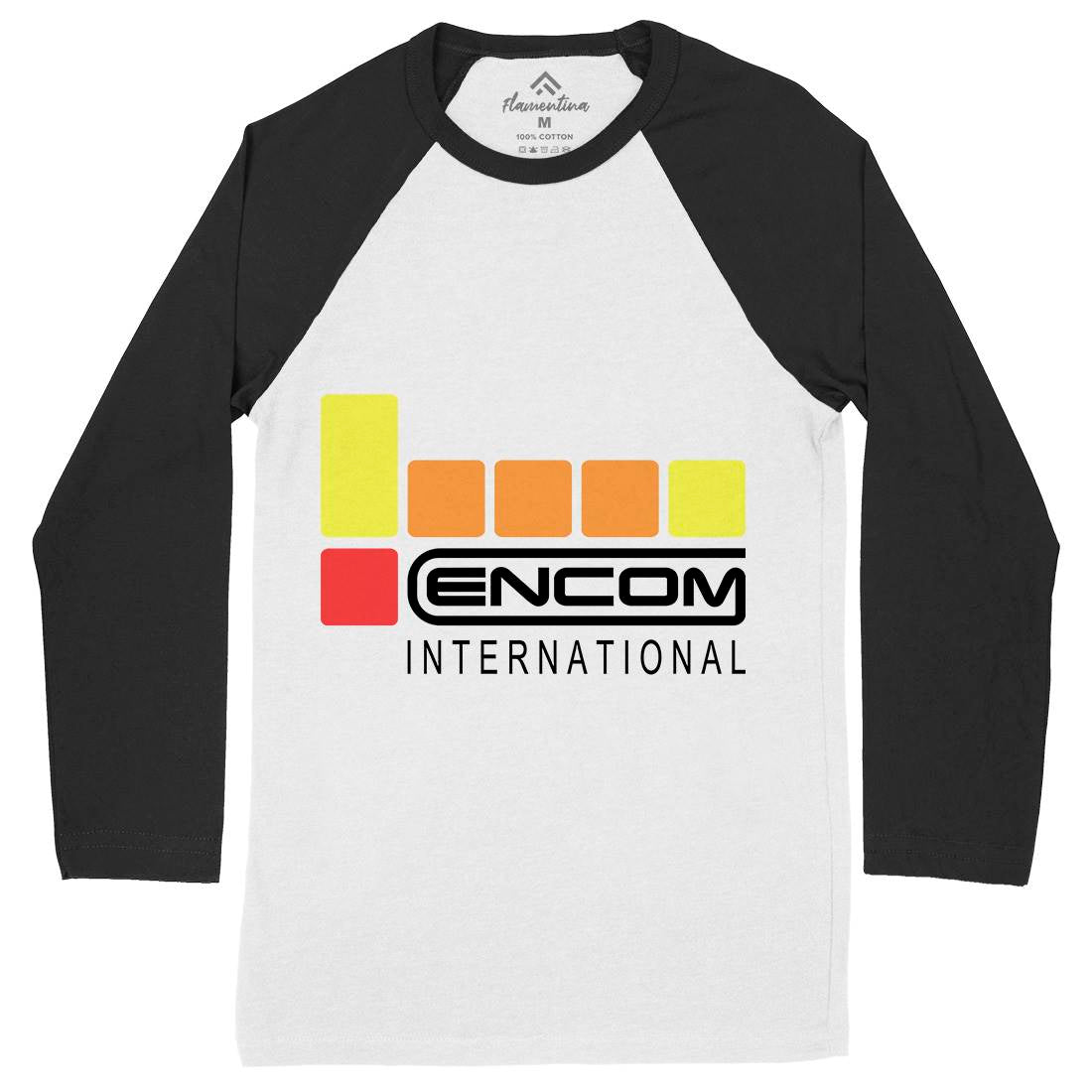Encom Mens Long Sleeve Baseball T-Shirt Space D155