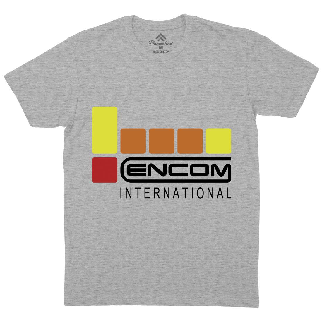 Encom Mens Organic Crew Neck T-Shirt Space D155