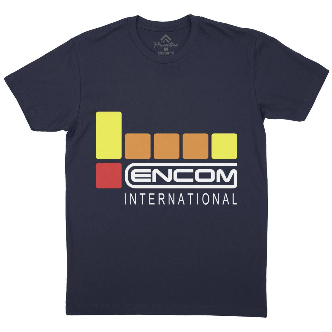 Encom Mens Crew Neck T-Shirt Space D155