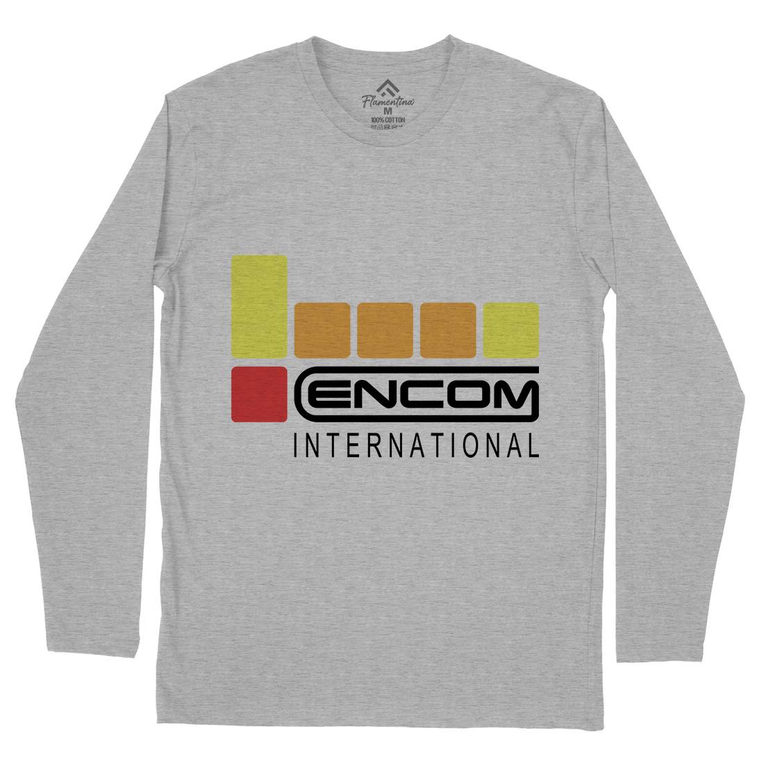 Encom Mens Long Sleeve T-Shirt Space D155