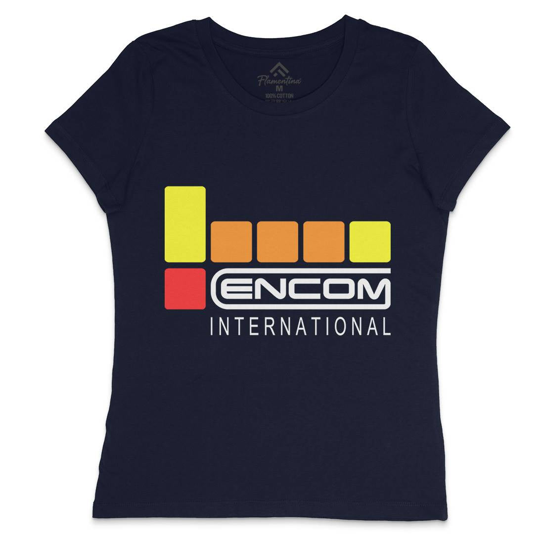 Encom Womens Crew Neck T-Shirt Space D155