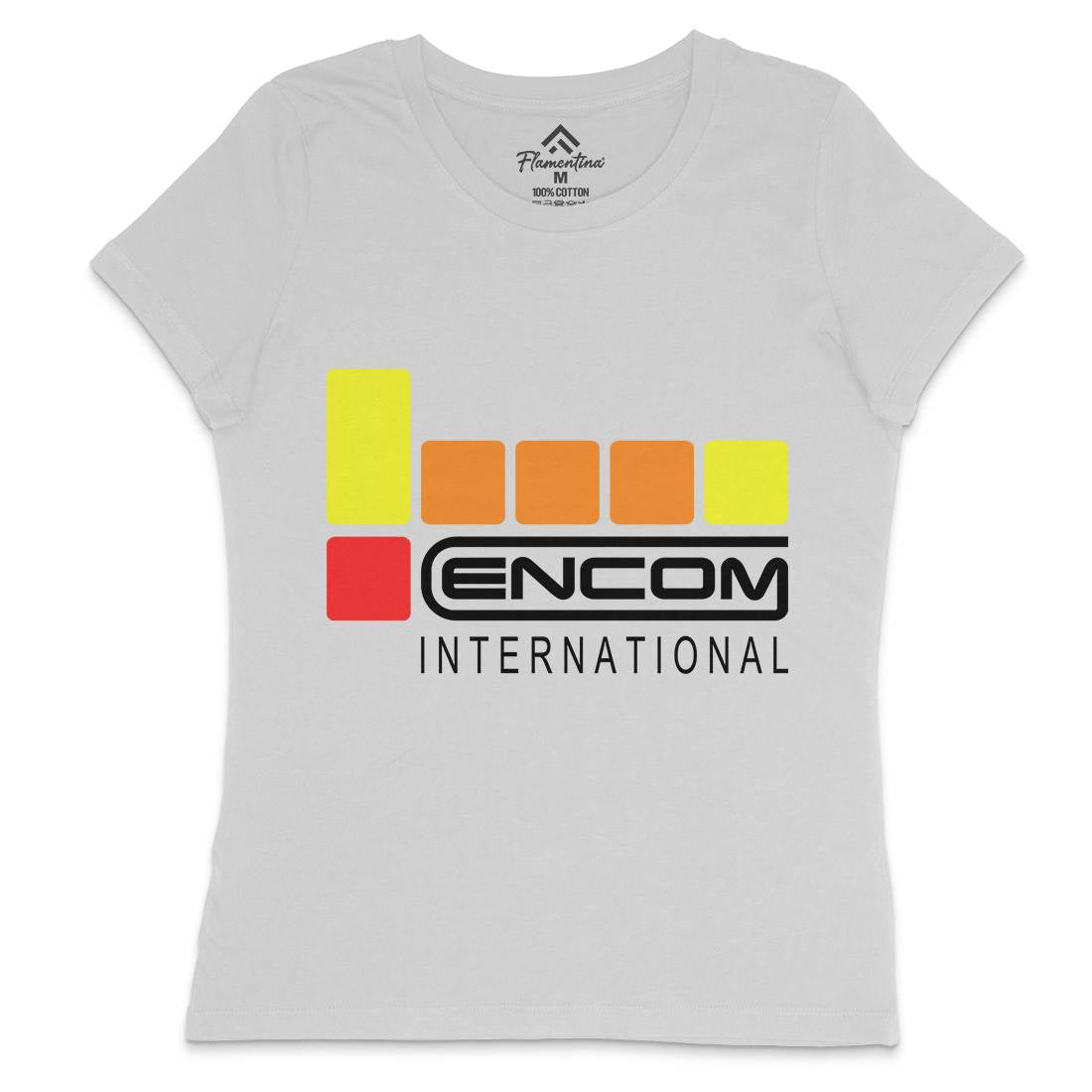 Encom Womens Crew Neck T-Shirt Space D155