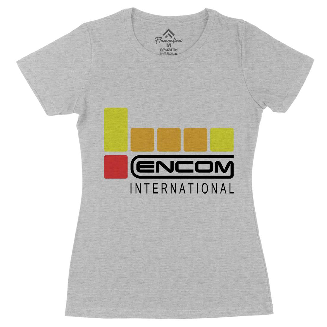 Encom Womens Organic Crew Neck T-Shirt Space D155