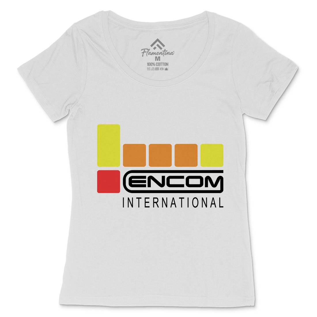 Encom Womens Scoop Neck T-Shirt Space D155