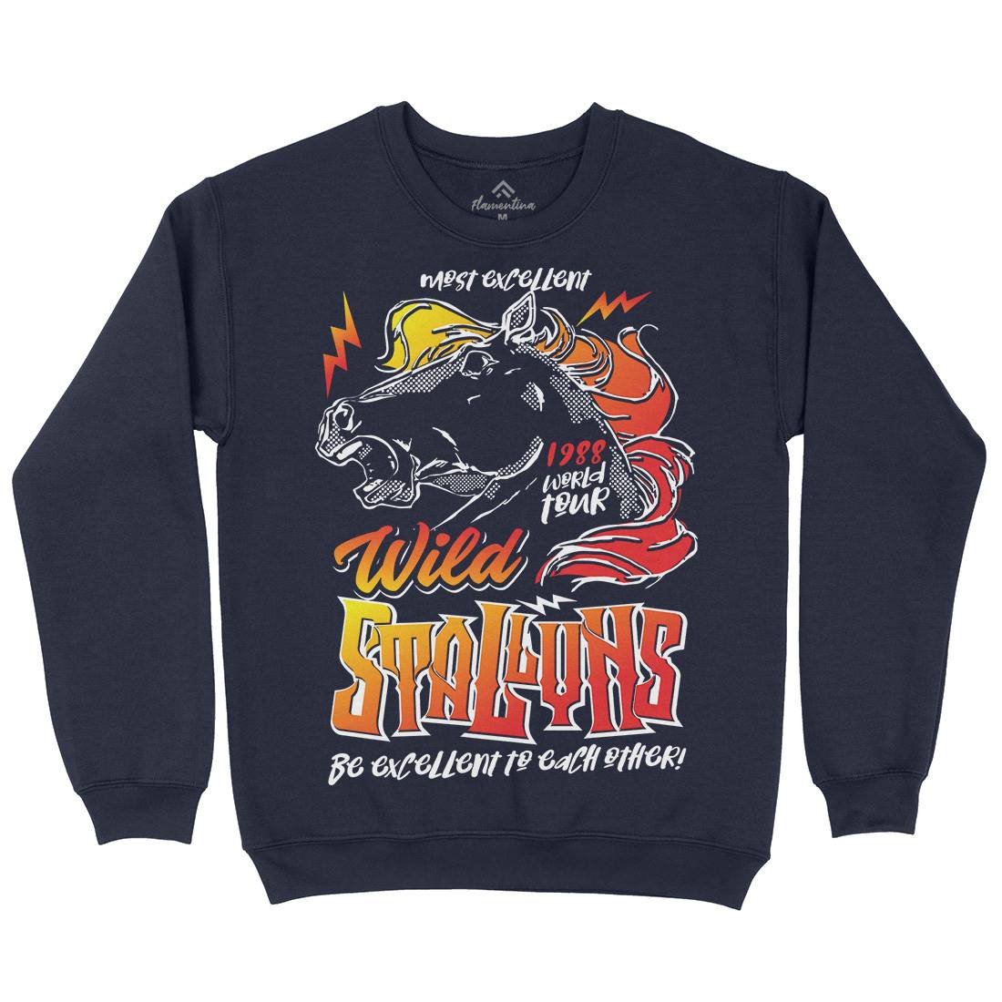 Wyld Stallyns Kids Crew Neck Sweatshirt Music D156