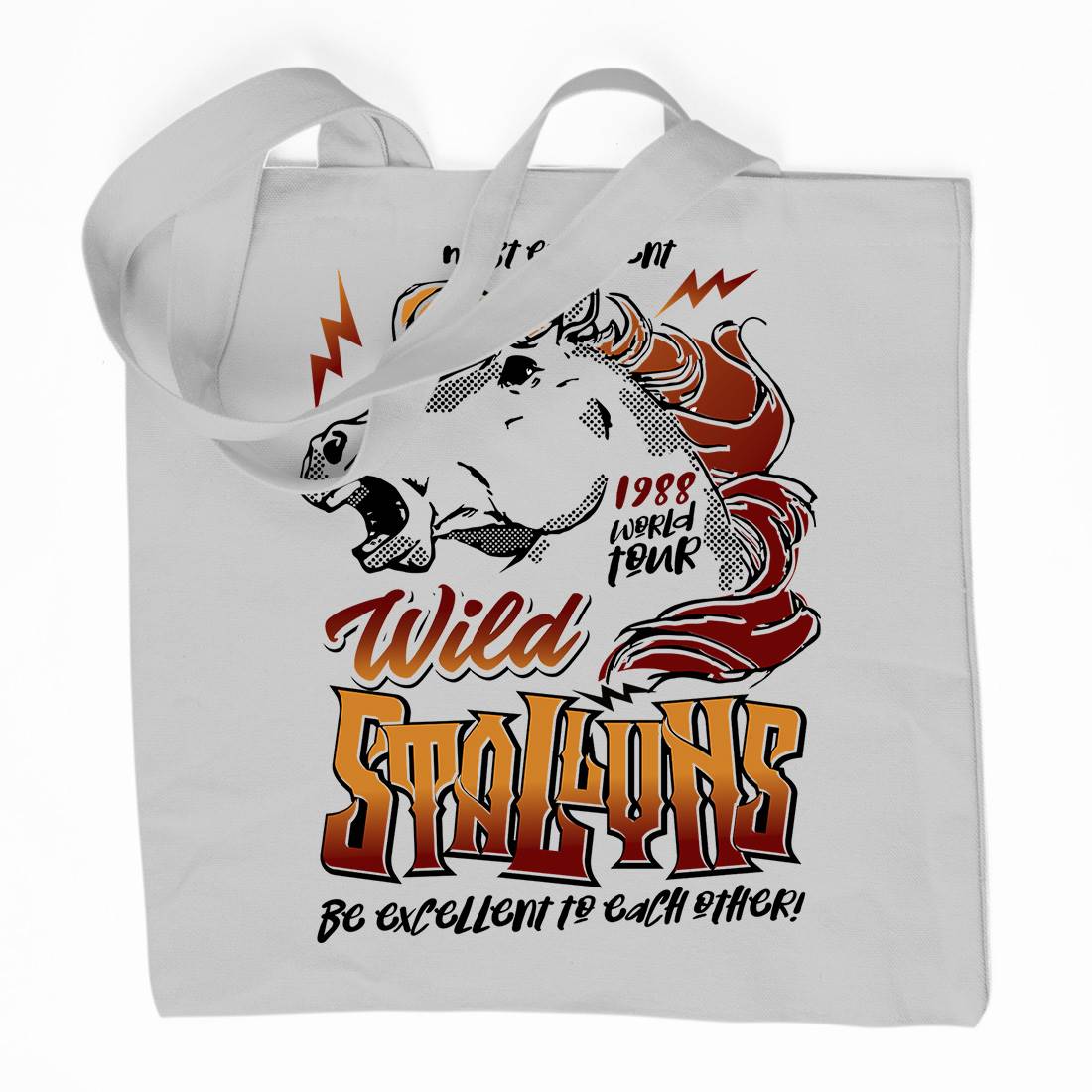 Wyld Stallyns Organic Premium Cotton Tote Bag Music D156