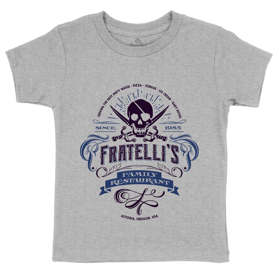 Fratellis Restaurant Kids Crew Neck T-Shirt Horror D157