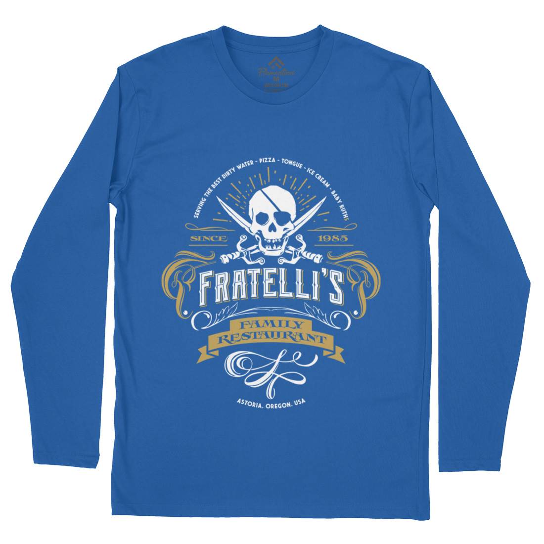 Fratellis Restaurant Mens Long Sleeve T-Shirt Horror D157