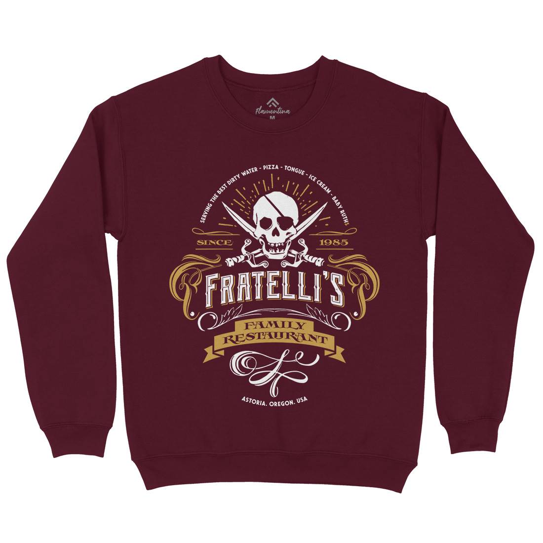 Fratellis Restaurant Mens Crew Neck Sweatshirt Horror D157