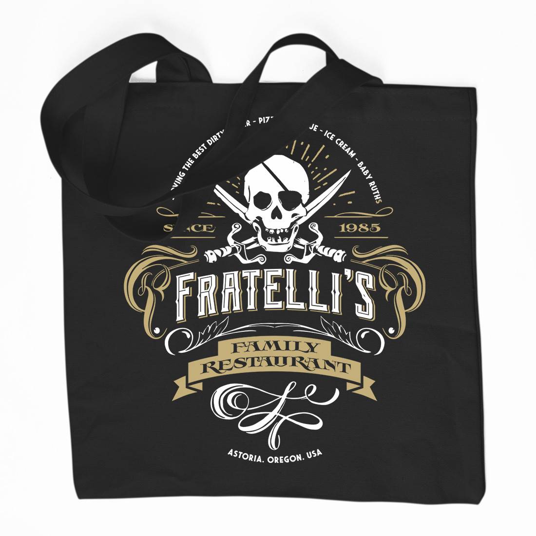 Fratellis Restaurant Organic Premium Cotton Tote Bag Horror D157