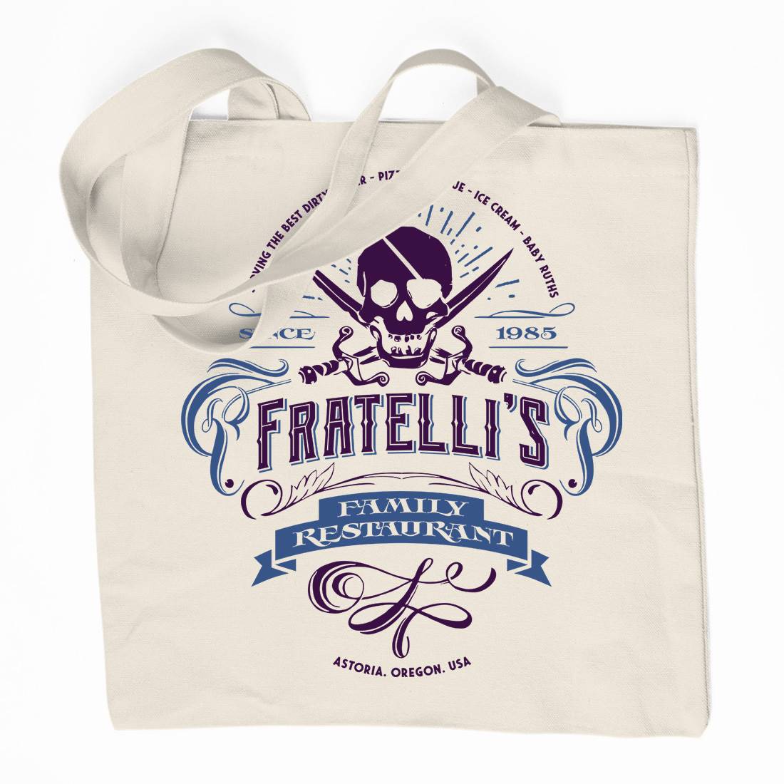 Fratellis Restaurant Organic Premium Cotton Tote Bag Horror D157