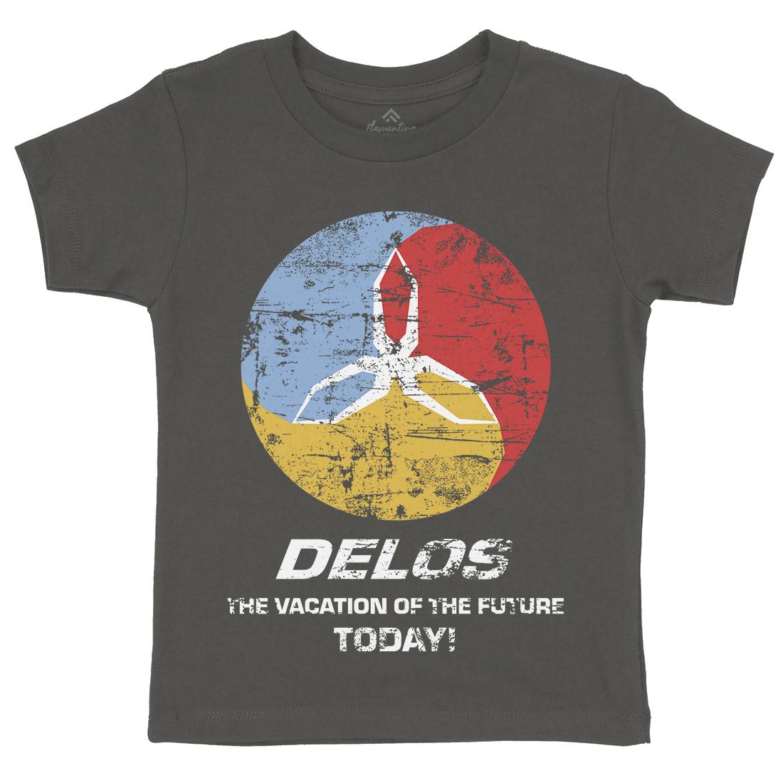 Delos Kids Organic Crew Neck T-Shirt Space D158